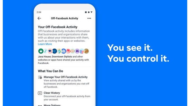 วันนี้แนะนำฟีเจอร์ใหม่ "off-Facebook activity